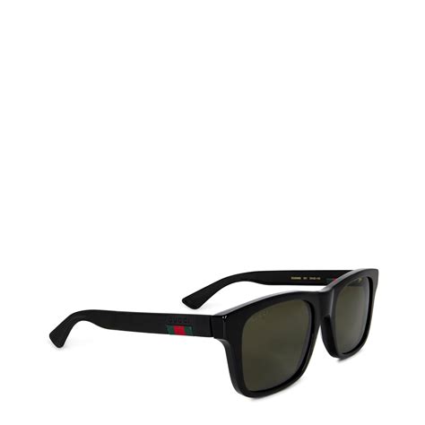 gucci gg0008s black rectangle sunglasses|gucci gradient sunglasses.